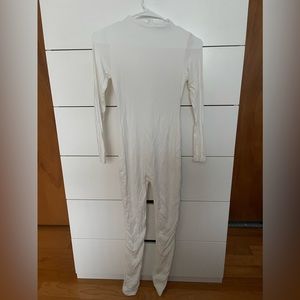 Naked wardrobe white jumpsuit